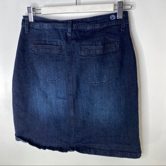 Kensie Jeans Button Front Denim Skirt - Picture 8 of 10